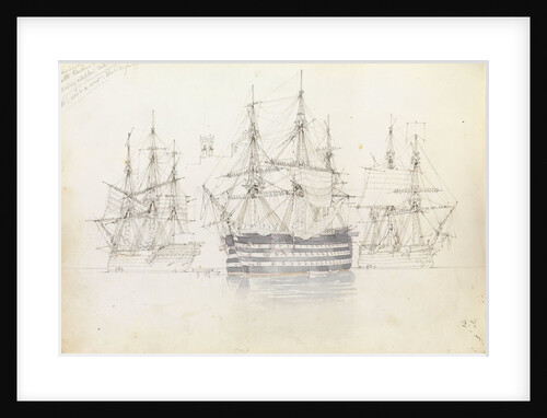 Sail exercise in Malta harbour by George Pechell Mends