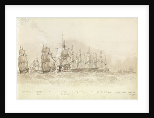 Trial of sailing: 'Phaeton' the winner passing "Trafalgar" (the turning point), off Malaga, 17 July 1852 by George Pechell Mends