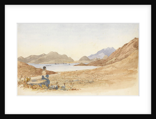 The bay of Salamis from the Piraeus road by George Pechell Mends