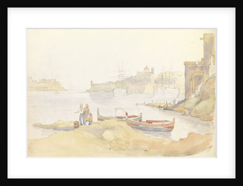 St Angelo and Dockyard Creek, Malta by George Pechell Mends
