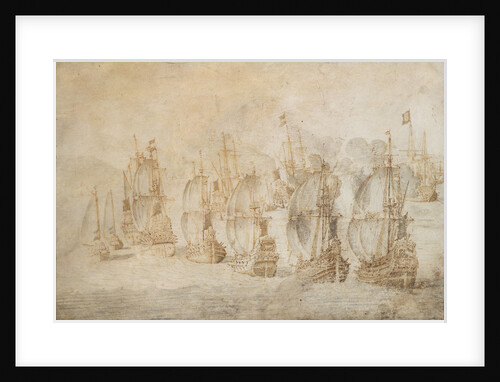 Action at Tamanana, 9 September 1645 by Willem van de Velde the Elder