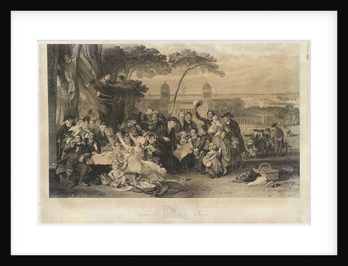 Greenwich Pensioners commemorating the anniversary of the Battle of Trafalgar by John Burnet