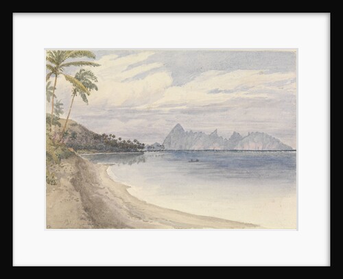 Eimeo [Moorea] from near Papeiti [Tahiti, Society Islands], Augt 25th 1849 by Edward Gennys Fanshawe