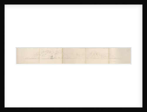 Panorama of Eimeo [Moorea], Society Islands by Edward Gennys Fanshawe