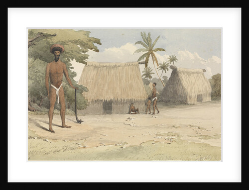Feejee hair-dressing; from one Tanoa's younger sons, Octr 7th 1849 [Fiji] by Edward Gennys Fanshawe