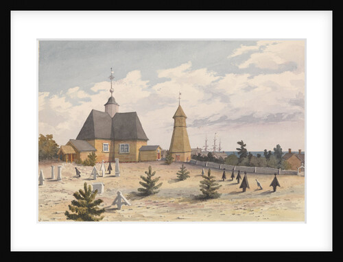 Church and Belfry at Hogland, Augt 24th 1855 [Finland] by Edward Gennys Fanshawe