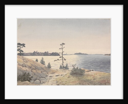 Coastal view four miles north-eastward of Reskar Lighthouse, Baro Sound, Finland by Edward Gennys Fanshawe