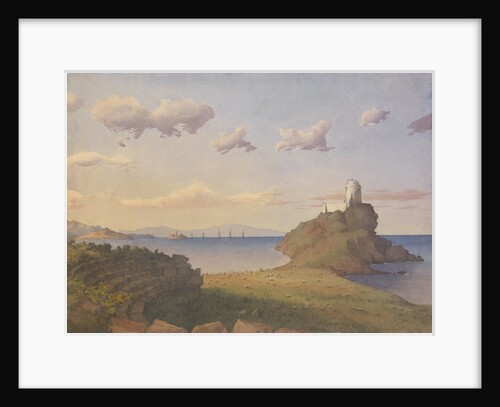 Ruins of Theatre at Nora. Coast at Pula, Bay of Cagliari, Sardinia, June 1857 by Edward Gennys Fanshawe