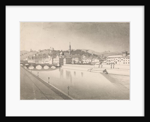 Florence from hotel window on the LungArno, July 1st 1857 [Italy] by Edward Gennys Fanshawe