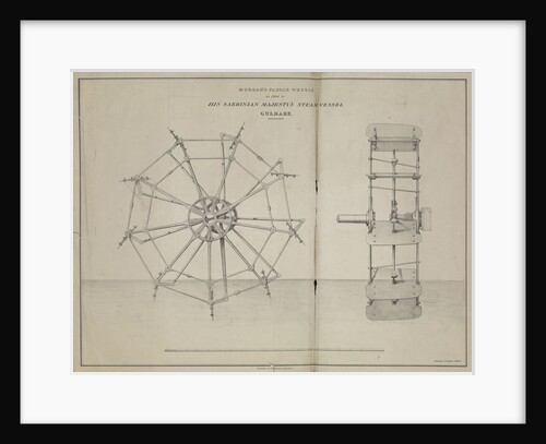 Morgan's Paddle Wheels as fitted to His Sardinian Majesty's steam vessel 'Gulnare by Amalia Morgan