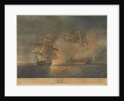 The capture of 'La Tribune' by HMS 'Unicorn', 8 June 1796 by Francis Chesham