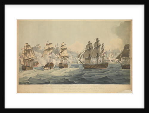 Engagement with the combined French and Spanish fleets off Cape Trafalgar, on the 21 October 1805 by John Thomas Serres