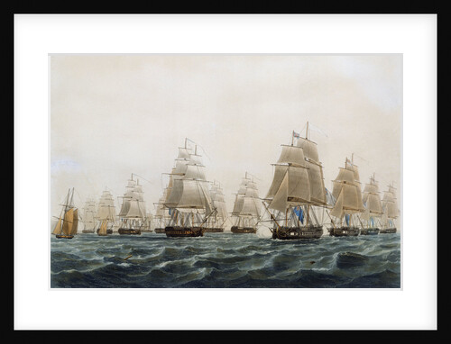 British frigates off the island of Lissa in the Adriatic, 13 March 1811 by Thomas Whitcombe