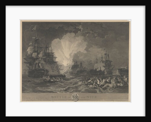 The Battle of the Nile, 1 August 1798 by de Loutherbourg