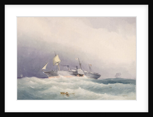 The Royal Mail Steam Packet Co's S.S. 'Atrato', built of iron by Messrs Caird & Co of Greenock, 1853 by William Frederick Mitchell