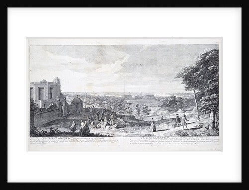 Prospect of Greenwich from the observatory at the top of the Hill ... distant views of London and the cours of the River Thames... by Jacques Rigaud