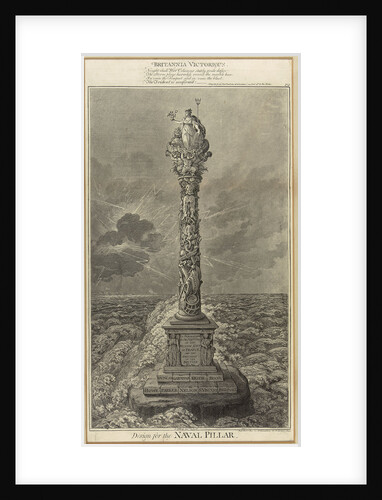 Design for the naval pillar - Britannia Victorious by James Gillray