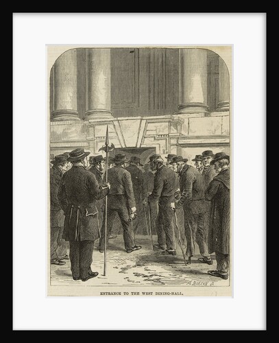 Entrance to the West Dining-Hall, Greenwich Hospital by M. Jackson