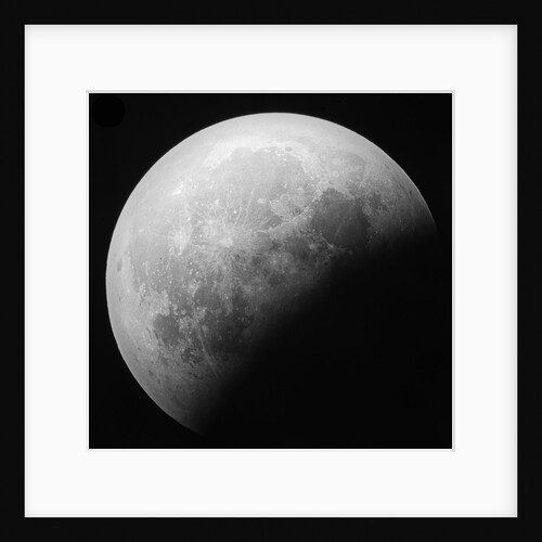 Astronomical glass plate slide of the Moon lunar eclipse (1910) by Unknown
