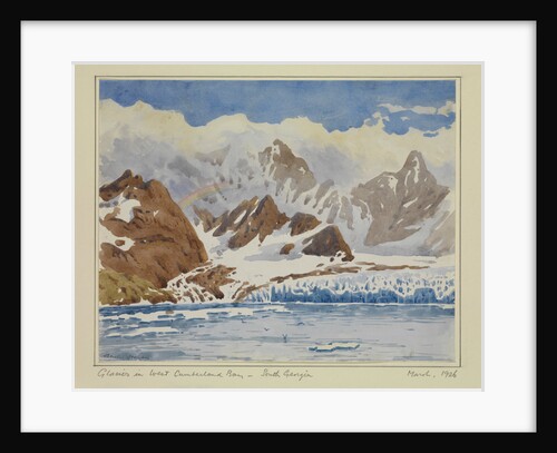 Glacier in West Cumberland Bay - South Georgia, March 1926 by Sir Alister Hardy