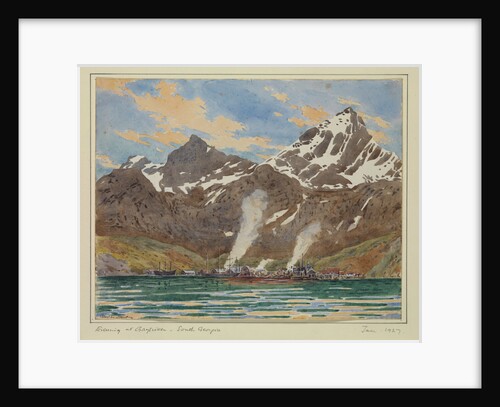 Evening at Grytviken, South Georgia, Jan 1927 by Sir Alister Hardy