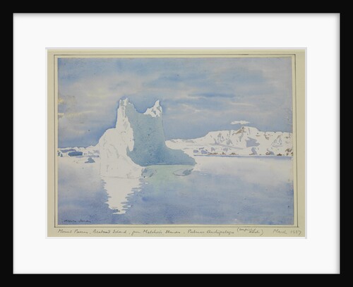 Mount Parry, Brabant Island, from Melchior Islands, Palmer Archipelago (unfinished sketch), March 1927 by Sir Alister Hardy