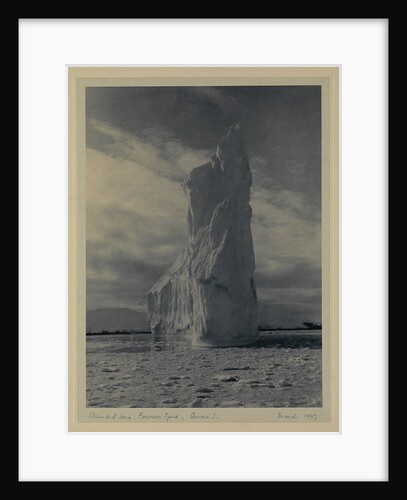 Stranded berg, Fournier Fjord, Anvers I, March 1927 by Sir Alister Hardy (photographer)