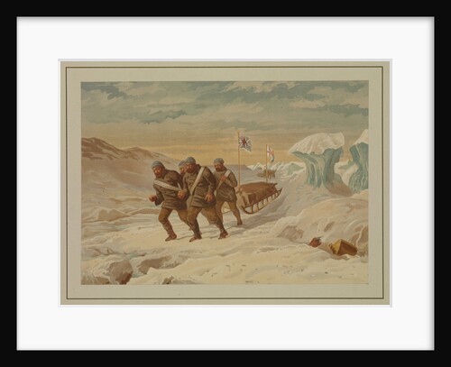 Polar sketches. Returning to the ship after an unsuccessful attempt to find the North Pole by Dr Edward Lawton Moss (artist); Ward
