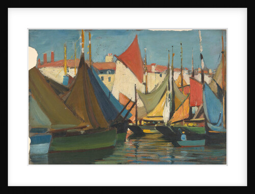 La Rochelle: fishing boats in the harbour by John Everett