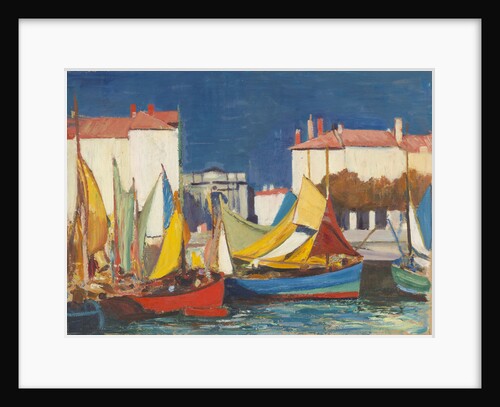 La Rochelle: fishing boats at the Quai des Dames, in front of the fish market by John Everett