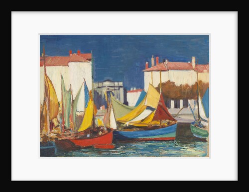 La Rochelle: fishing boats at the Quai des Dames, in front of the fish market by John Everett