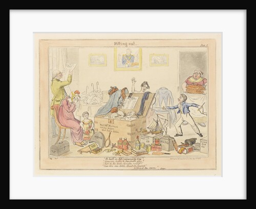 Midshipman Blockhead, Fitting out Mastr William Blockhead HM ship Hellfire West India Station (caricature). by George Cruikshank