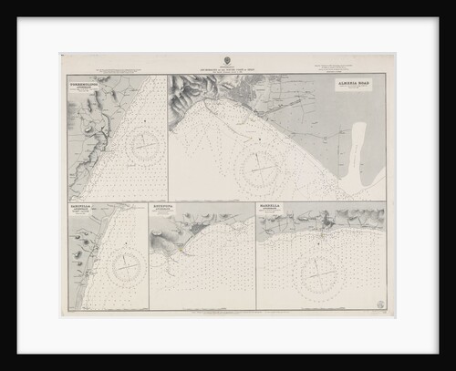 Mediterranean anchorages on the south coast of Spain from Spanish Government surveys of 1891 by British Admiralty