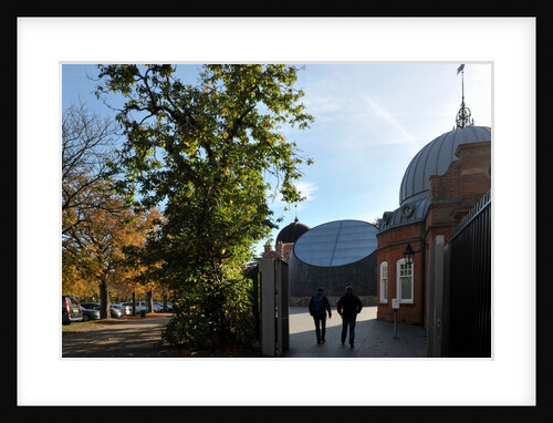Autumnal image of the Royal Observatory Greenwich including, Flamsteed House, Peter Harrison Planetarium & Altazimuth building in the park by National Maritime Museum