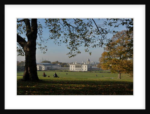 Autumnal image of the Queens House in Greenwich including views from in the park by National Maritime Museum