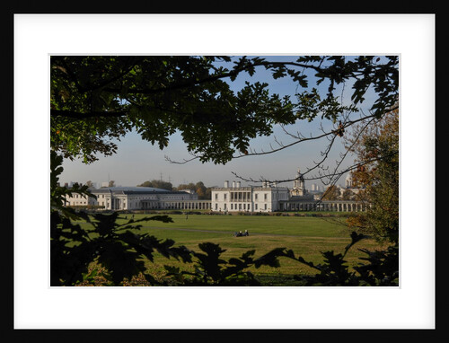 Autumnal image of the Queens House in Greenwich including views from in the park by National Maritime Museum
