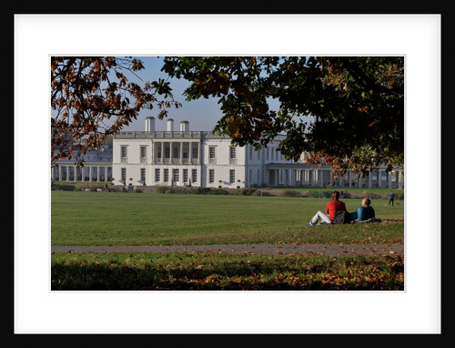 Autumnal image of the Queens House in Greenwich including views from in the park by National Maritime Museum