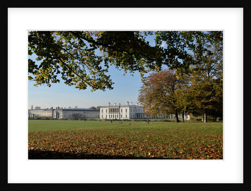 Autumnal image of the Queens House in Greenwich including views from in the park. by National Maritime Museum