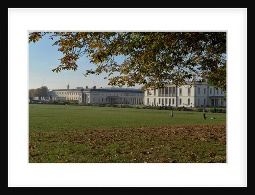 Autumnal image of the Queens House in Greenwich including views from in the park by National Maritime Museum
