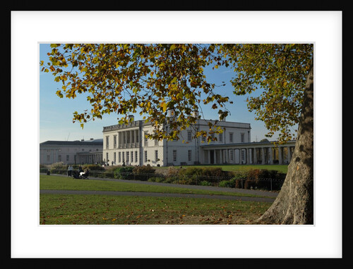 Autumnal image of the Queens House in Greenwich including views from in the park by National Maritime Museum