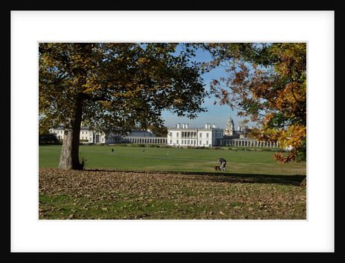 Autumnal image of the Queens House in Greenwich including views in the park. by National Maritime Museum