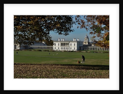 Autumnal image of the Queens House in Greenwich including views in the park by National Maritime Museum