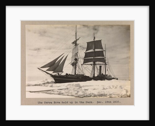 The Terra Nova (1884) held up in the pack ice by Herbert George Ponting