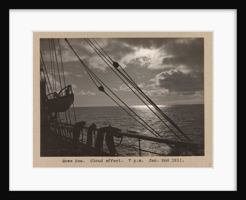 Ross Sea. Cloud effect, 7pm by Herbert George Ponting