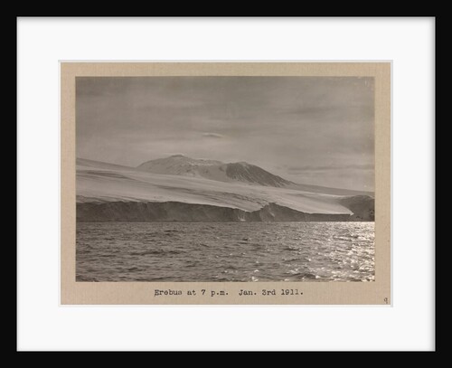 Mount Erebus taken from Terra Nova (1884) by Herbert George Ponting