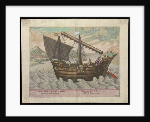 Naves et China et Java (sailing vessel of China & Java,1599) by Ioa a Doc