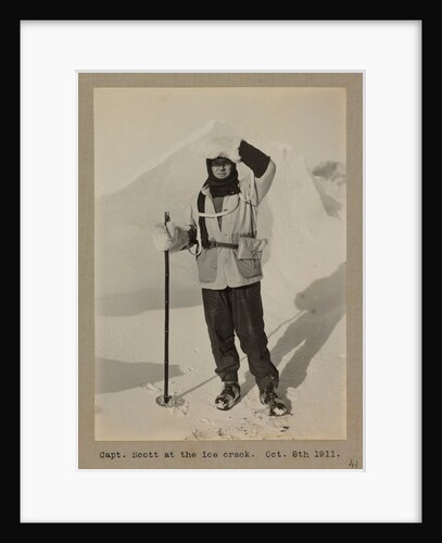 Captain Scott at the ice crack by Herbert George Ponting