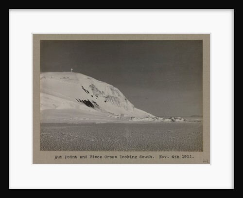 Hut Point and Vince Cross looking south by Herbert George Ponting