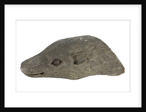 Figurehead depicting the head of a polar bear from the Arctic exploration vessel HMS 'Resolute' by Unknown