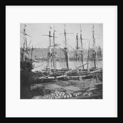 Looking across the Seine at Rouen. Inversed digital file to create b&w positive by William Henry Fox Talbot